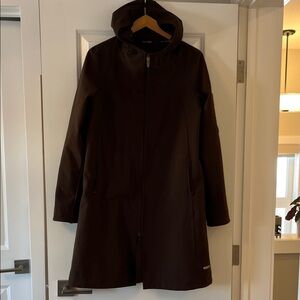 ONE TOOTH Brown Hooded Coat